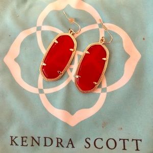 Kendra Scott Elle Earrings Bright Red